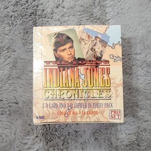 1992 Pro Set Young Indiana Jones Chronicles Trading Cards Factory Sealed Box